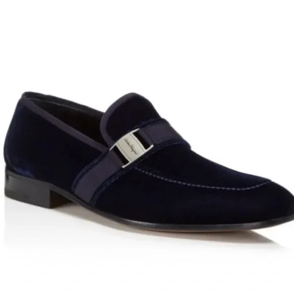 Salvatore Ferragamo | Shoes | Salvatore Ferragamo Danny Sz 8 D Blue Velvet  Loafer Men Mocassin | Poshmark